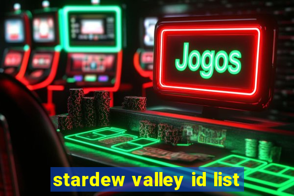 stardew valley id list